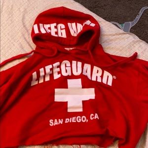 Cropped San Diego Life Guard Hoodie